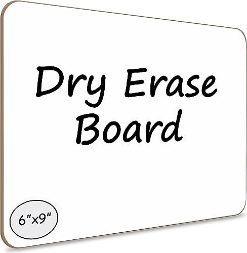 6×9 Inches Small White Board Dry Erase Mini Whiteboard for Students Office