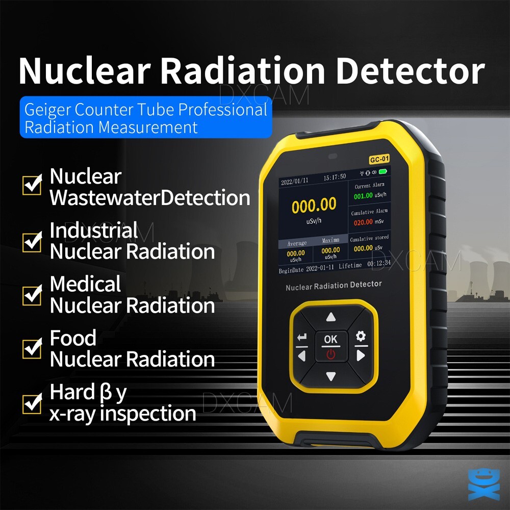 Portable Nuclear Radiation Detector GM Geiger Counter Tube X-Ray Dosimeter LCD