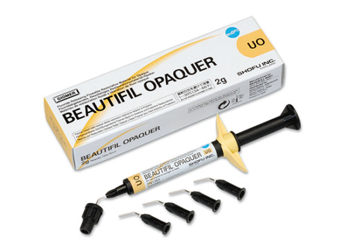 SHOFU BEAUTIFIL OPAQUER Flowable Composite 2gm UO Universal Opaque Shade Dental