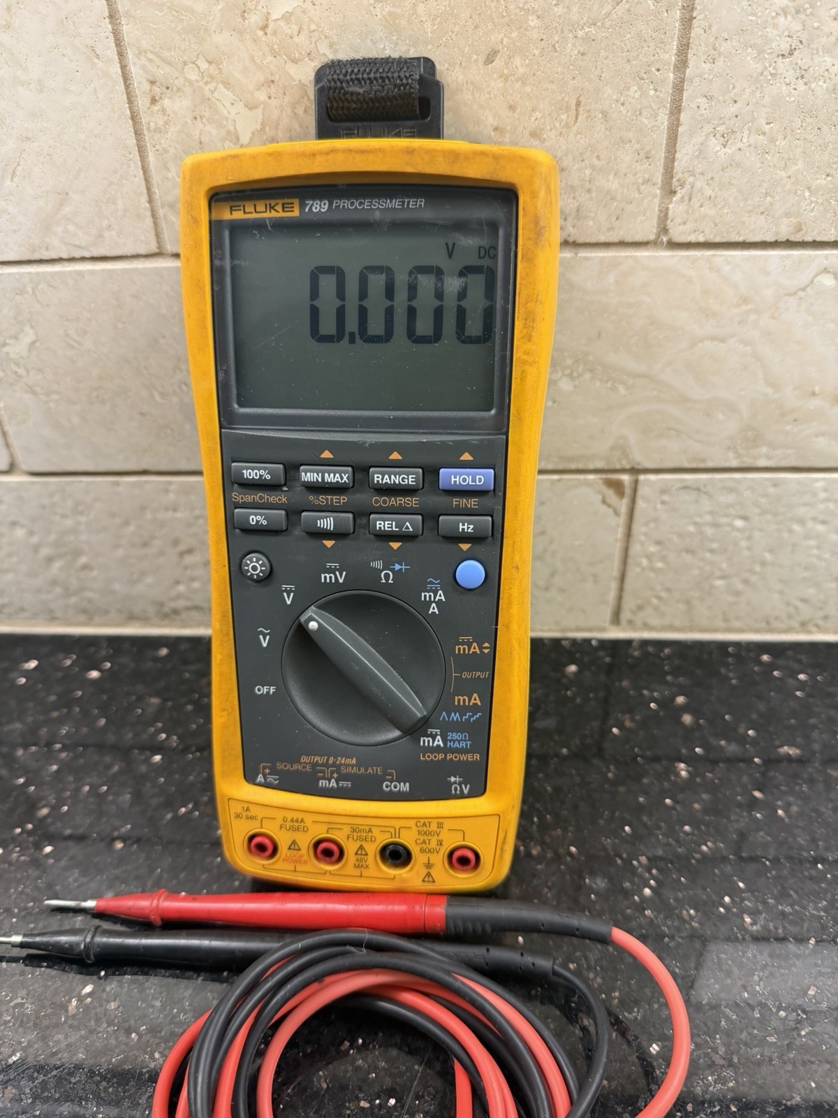 Fluke 789 ProcessMeter Digital Multimeter With Fluke Leads Nice !!