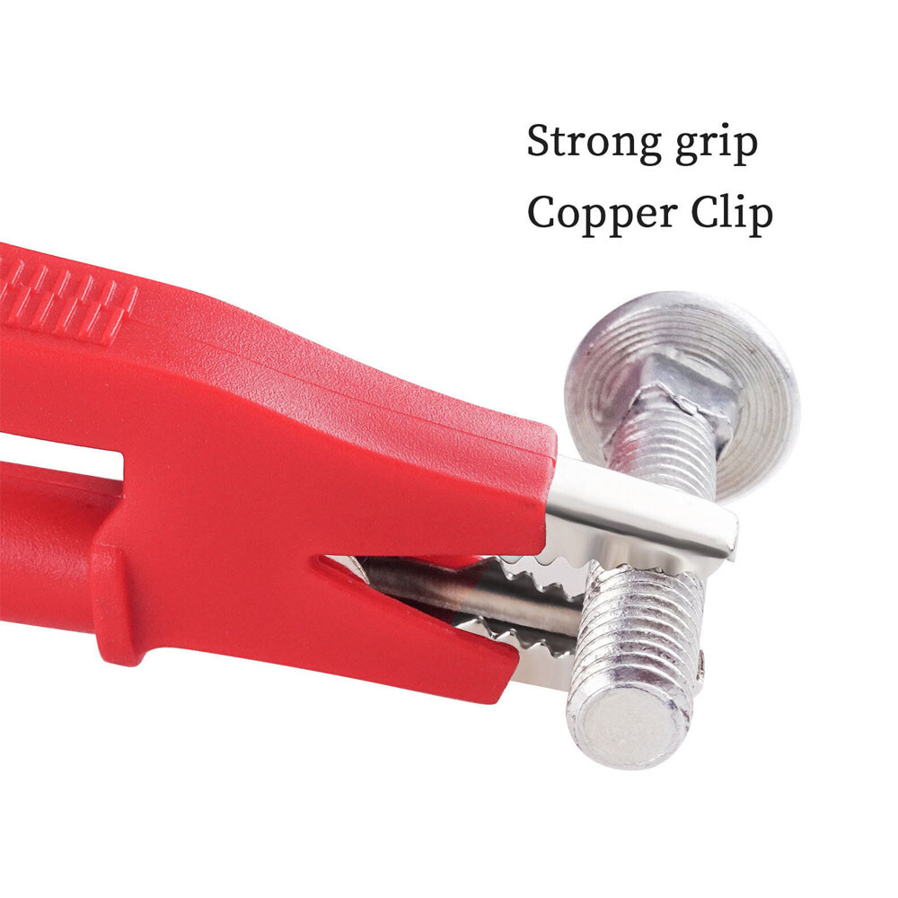 5PCS Safety Shrouded Banana Plug To Crocodile Alligator Clip Test Leads Cable