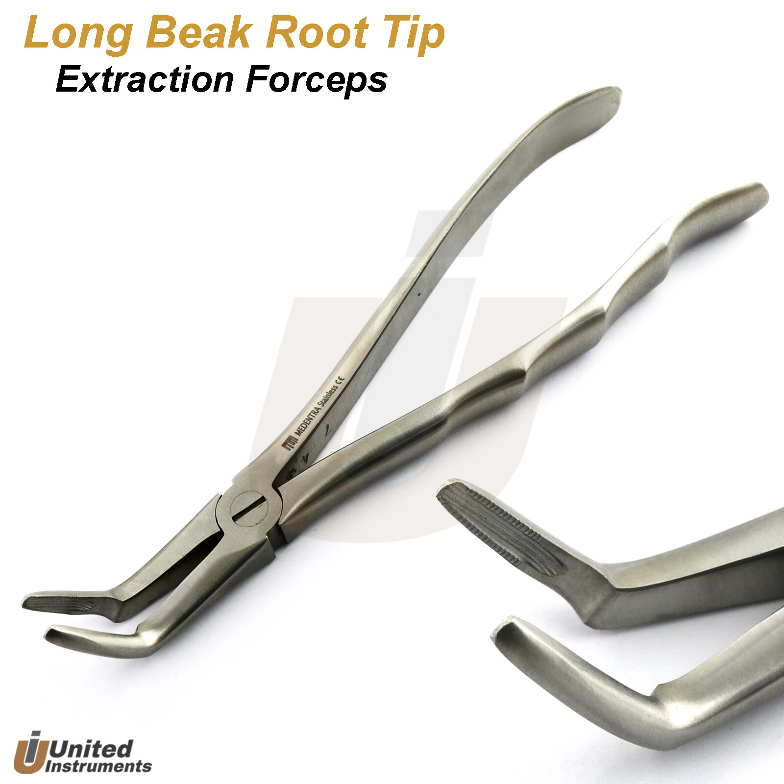 Long Beak Extraction Forceps Upper Lower Root Tip Removal Dental Surgical Plier