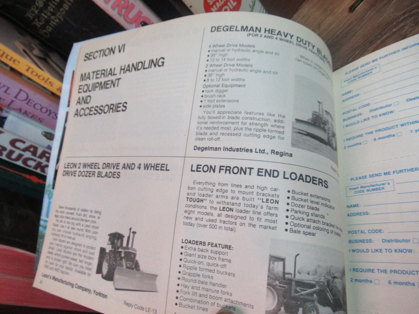 1986 Saskatchewan CANADA Implement Buyer’s Guide Brochure Catalog AGRICULTURAL