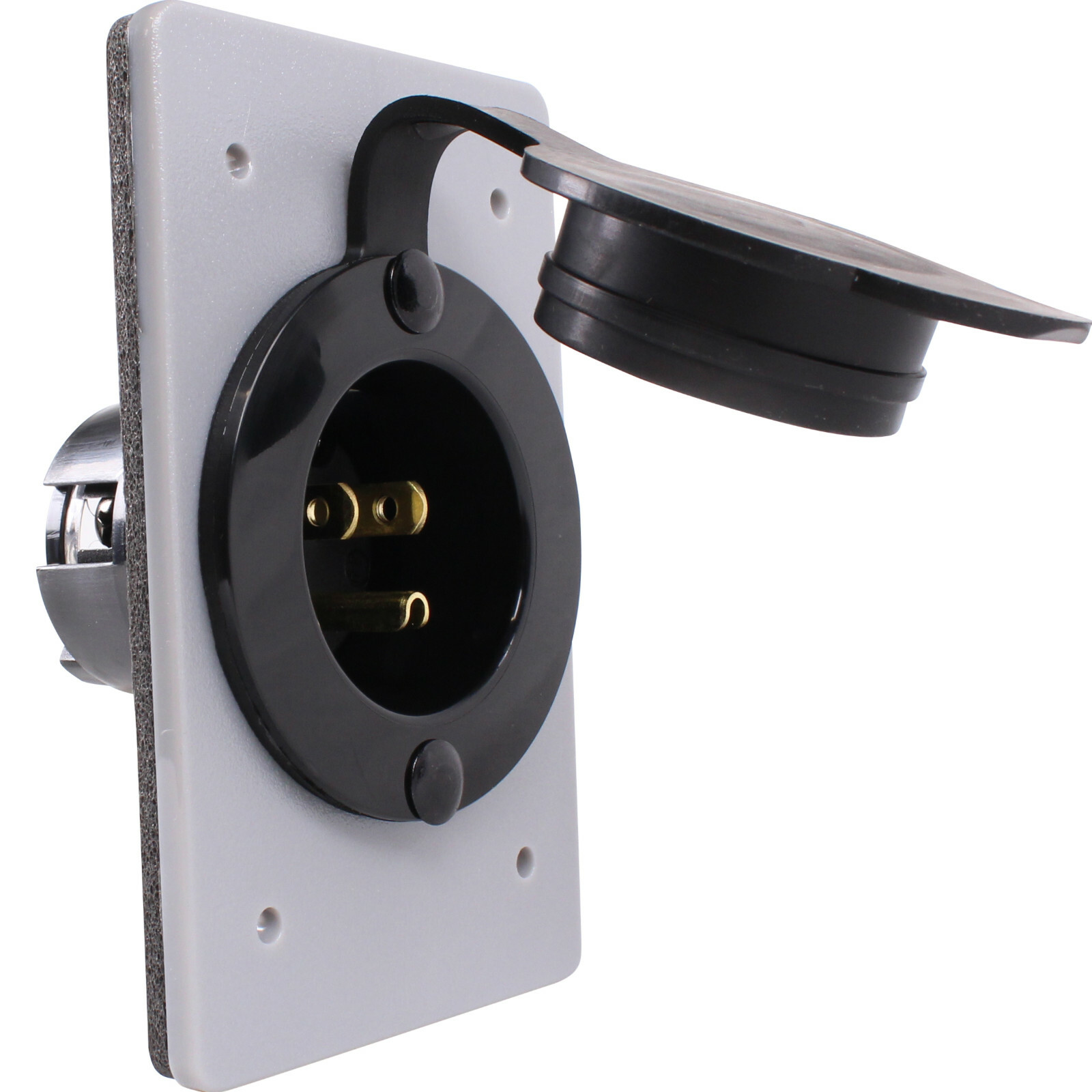 120V, 15A Straight Blade Power Inlet for 1-Gang FS FD Box NEMA 5-15P 5278-CWP