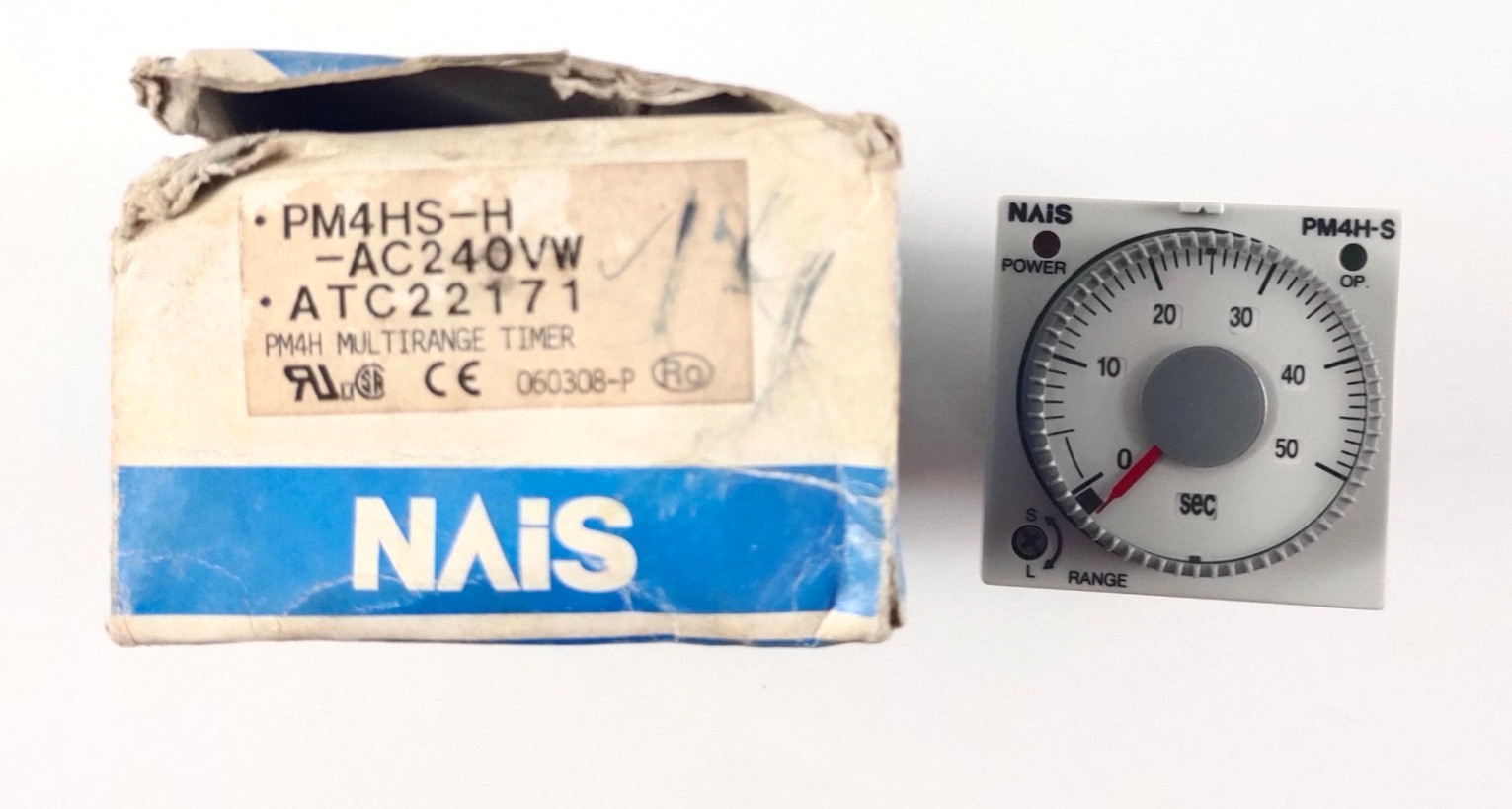 Nais / Matsushita PM4HS-H-AC120VW Multirange Analog Timer ATC22171