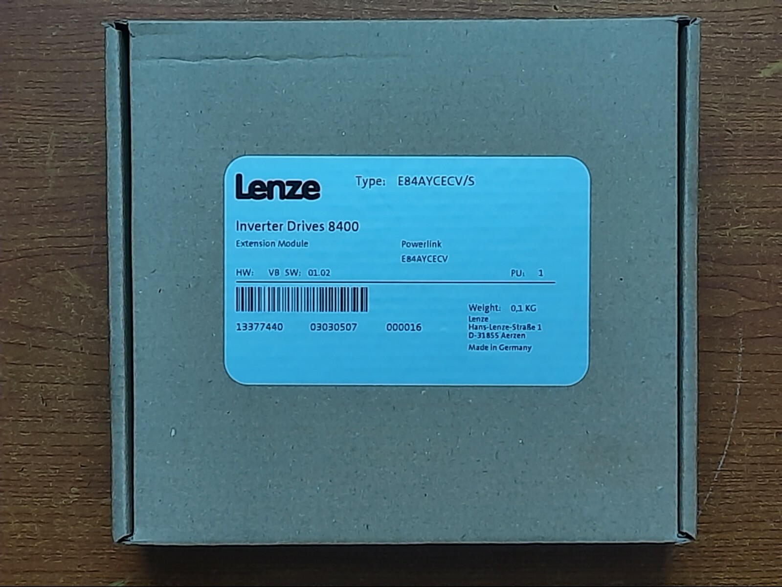 Lenze 8400 PowerLink module Type: E84AYCECV -Brand New in original Lenze package