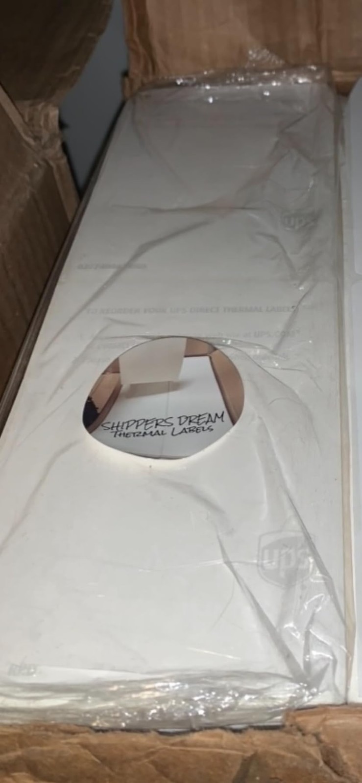 4×6 fanfold Thermal Labels 6000ct UPS