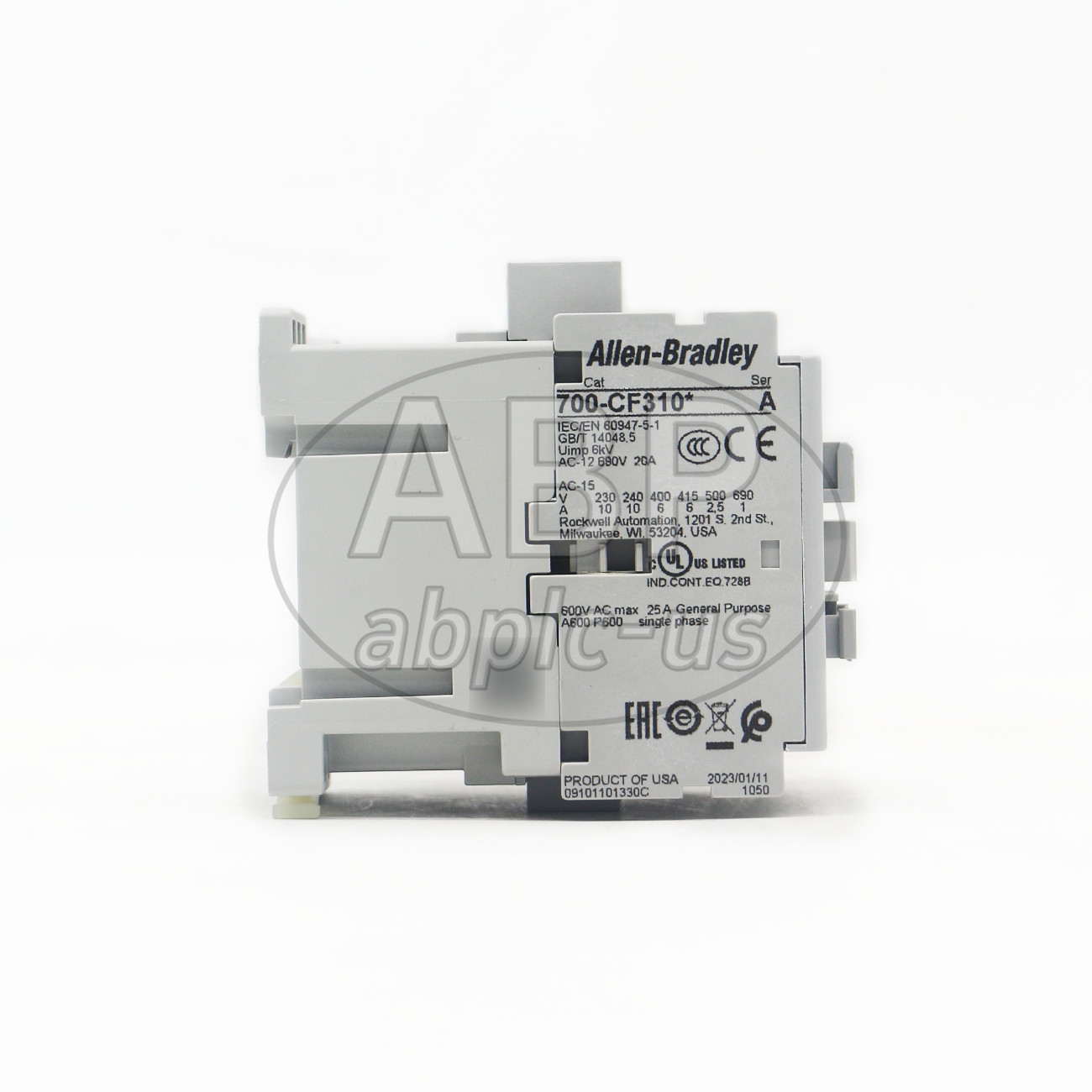 Allen Bradley Control Relay 700-CF310D Standard Contact 110V 50Hz/120V 60Hz US