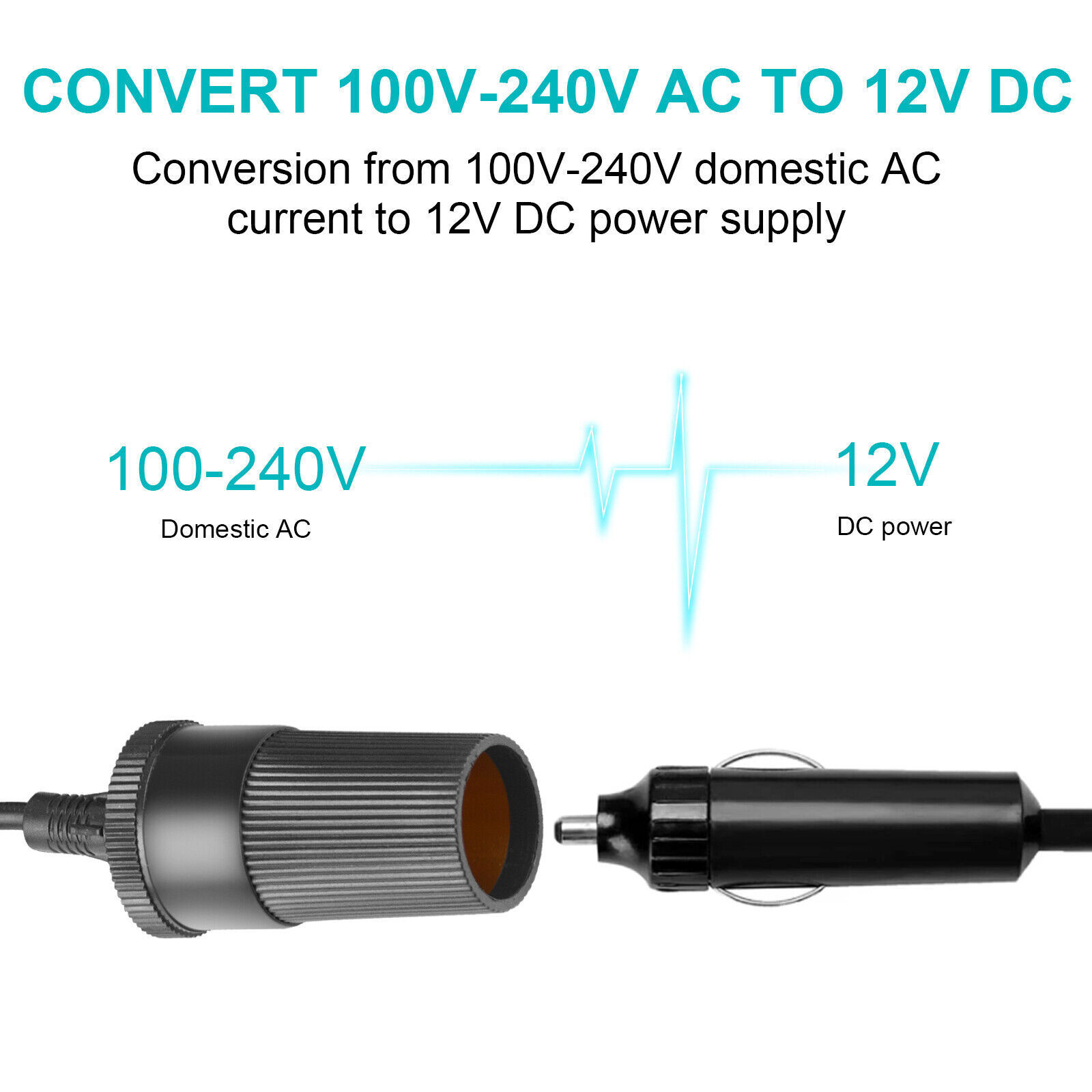 AC to DC Converter 110V to 12V DC 60W/120W Power Supply Car Adapter Transformer