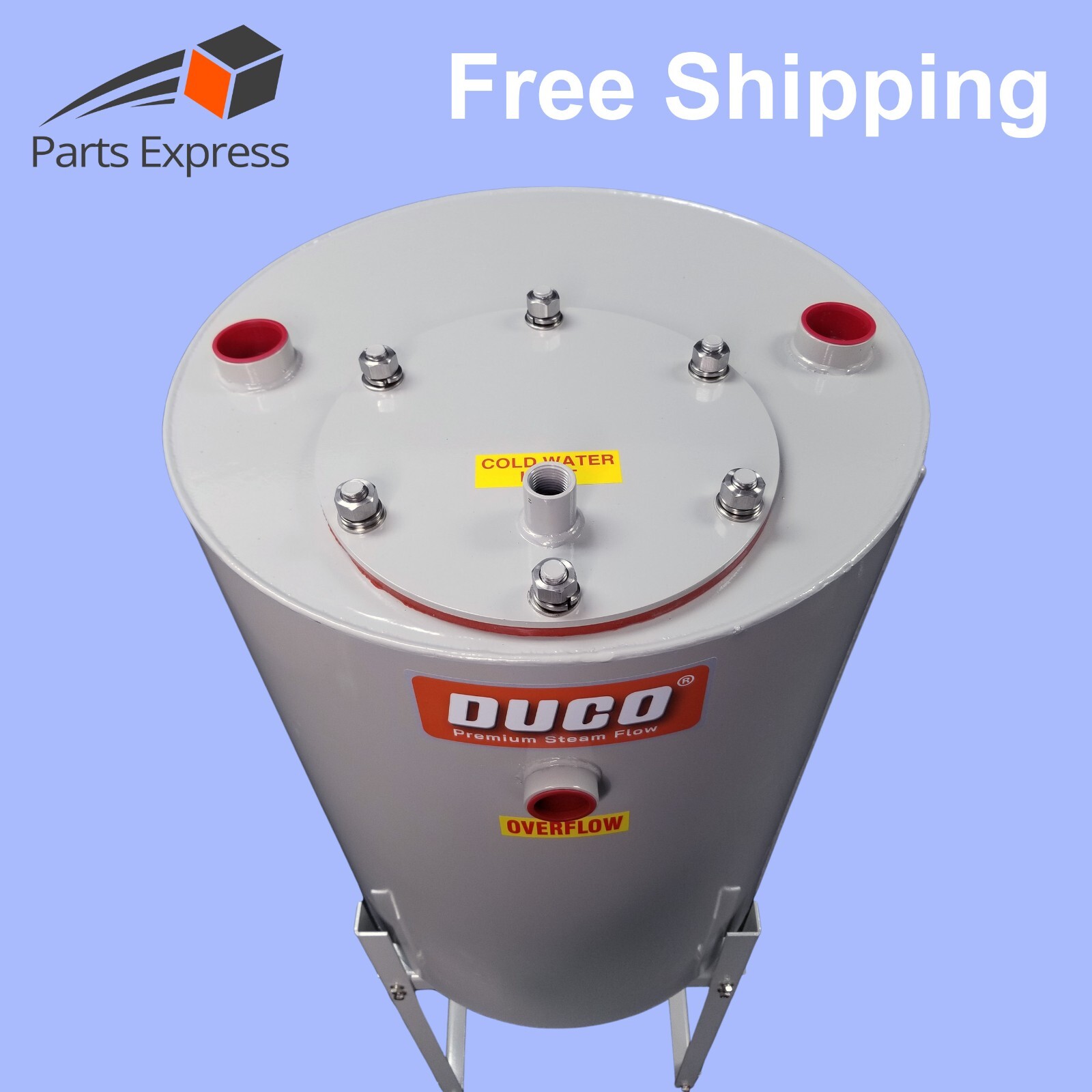 18″x48″ STAINLESS STEEL (53 Gal) CONDENSATE RETURN TANK ONLY, 1″ PUMP CONNECTION