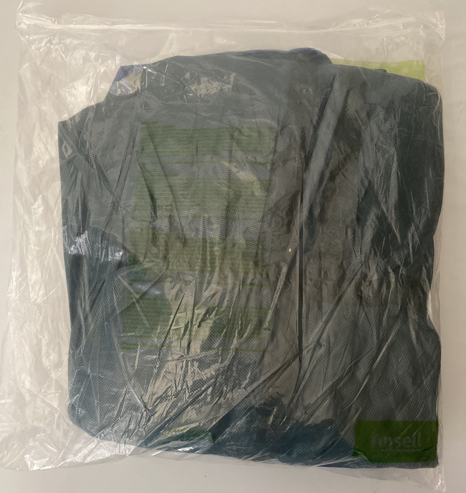 Ansell Microchem Alphatec 684000 Taped Collared Coverall Size Medium