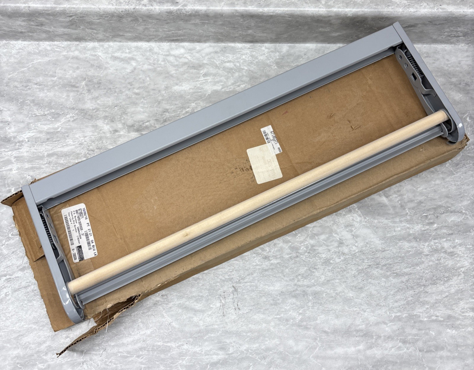 MSC 24» Wall Mounted or Table Top Kraft Paper Roll Holder Office Kitchen