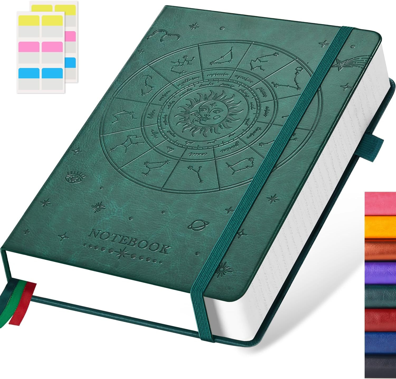 Hardcover Lined Notebook Journal for Writing, 320 Pages Leather Thick College Ru