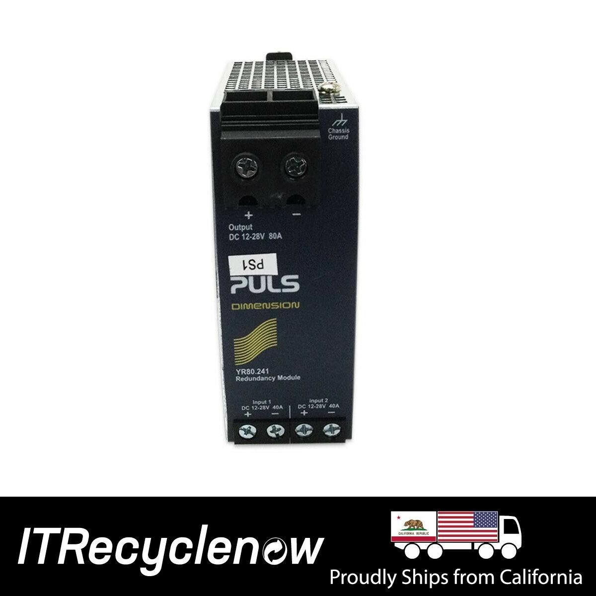 Puls Dimension YR80.241 12V 28V 40A DIN Redundancy Module Power Supply