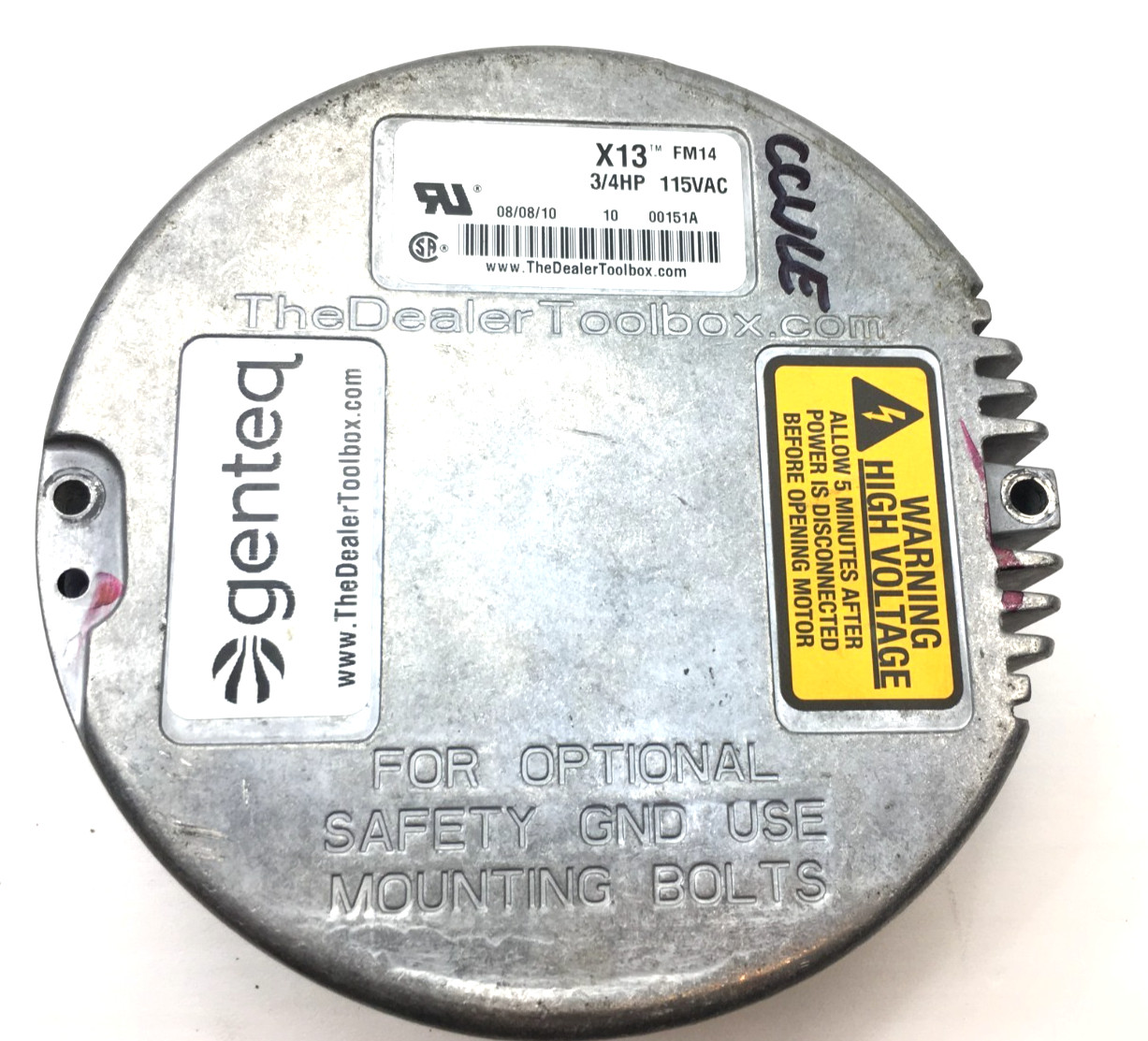 Genteq X13 FM14 Module ONLY 115 VAC 3/4 HP CCW LE rotation used #W135