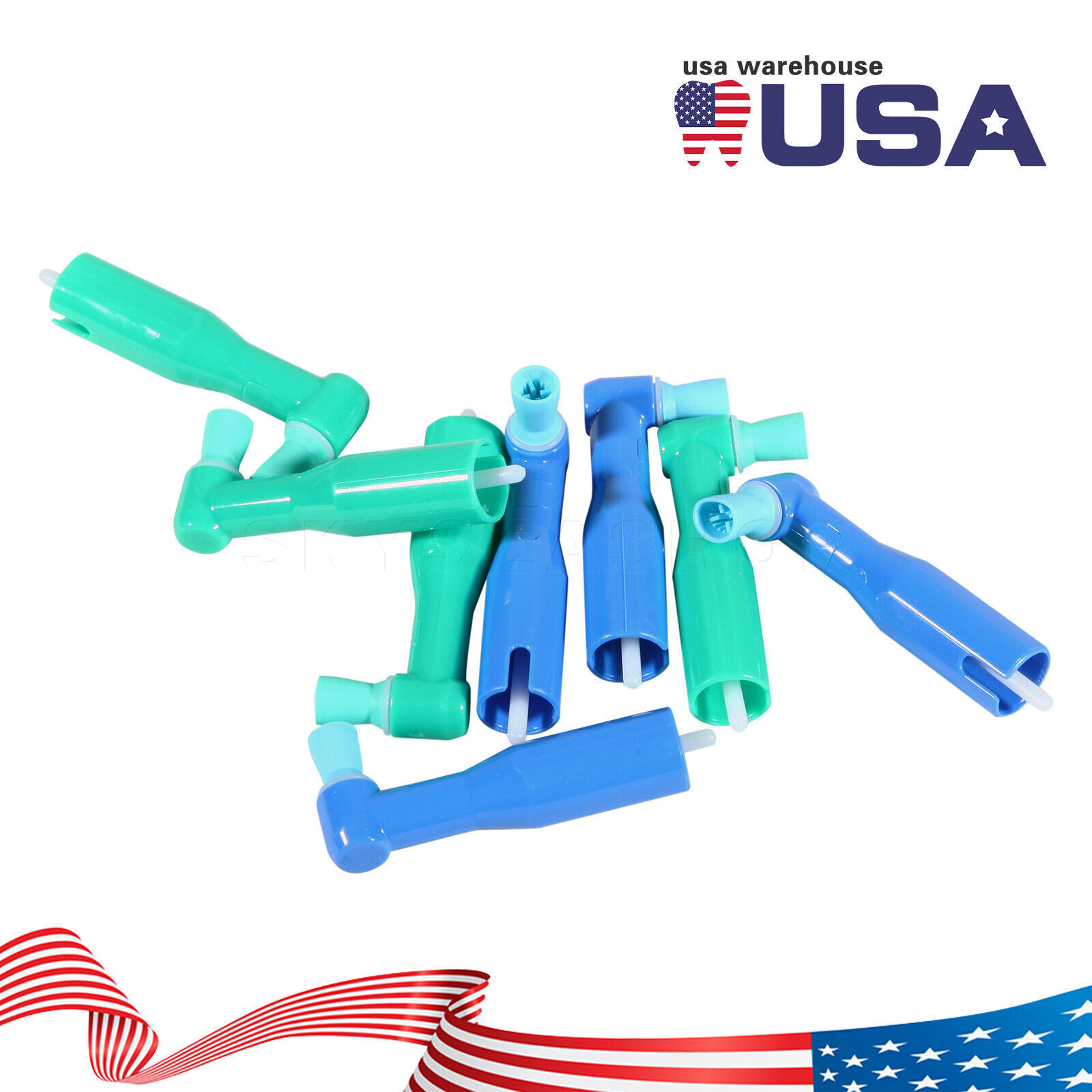 100-1000pcs Dental Disposable Prophy Angles Top Quality Latex Free Soft / Firm