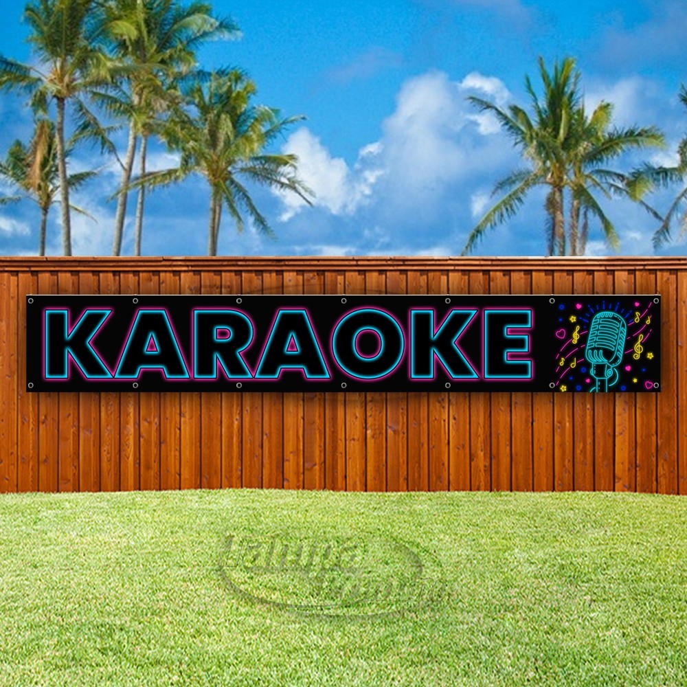 KARAOKE Advertising Singing Fun Bars Vinyl Banner Flag Sign USA XL01846