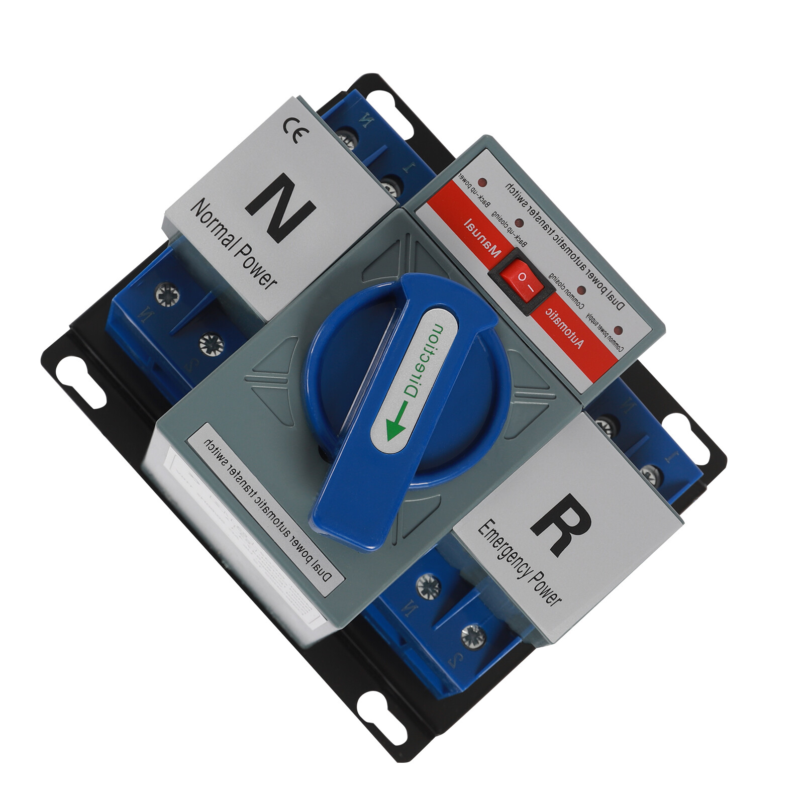 AC110V 2P 63A Mini Dual Power Automatic Transfer Switch Toggle Control Converts