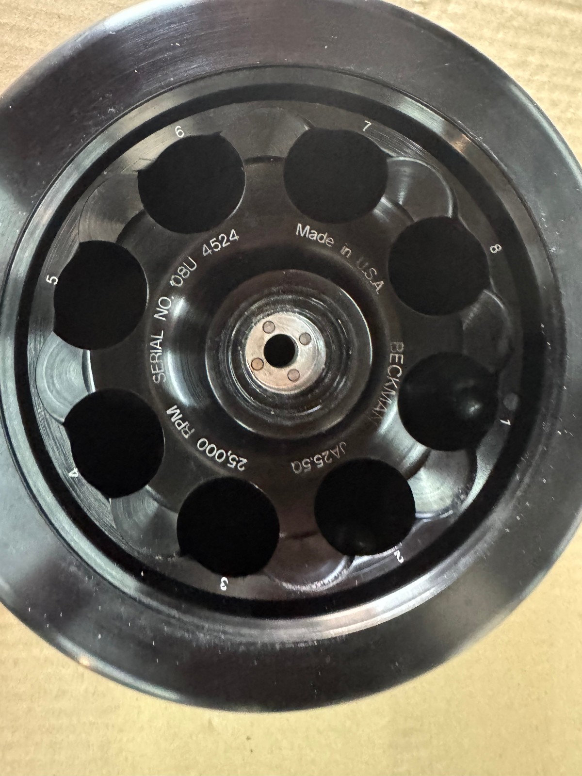 Beckman JA 25.5Q Fixed Angle Rotor 25,000 rpm