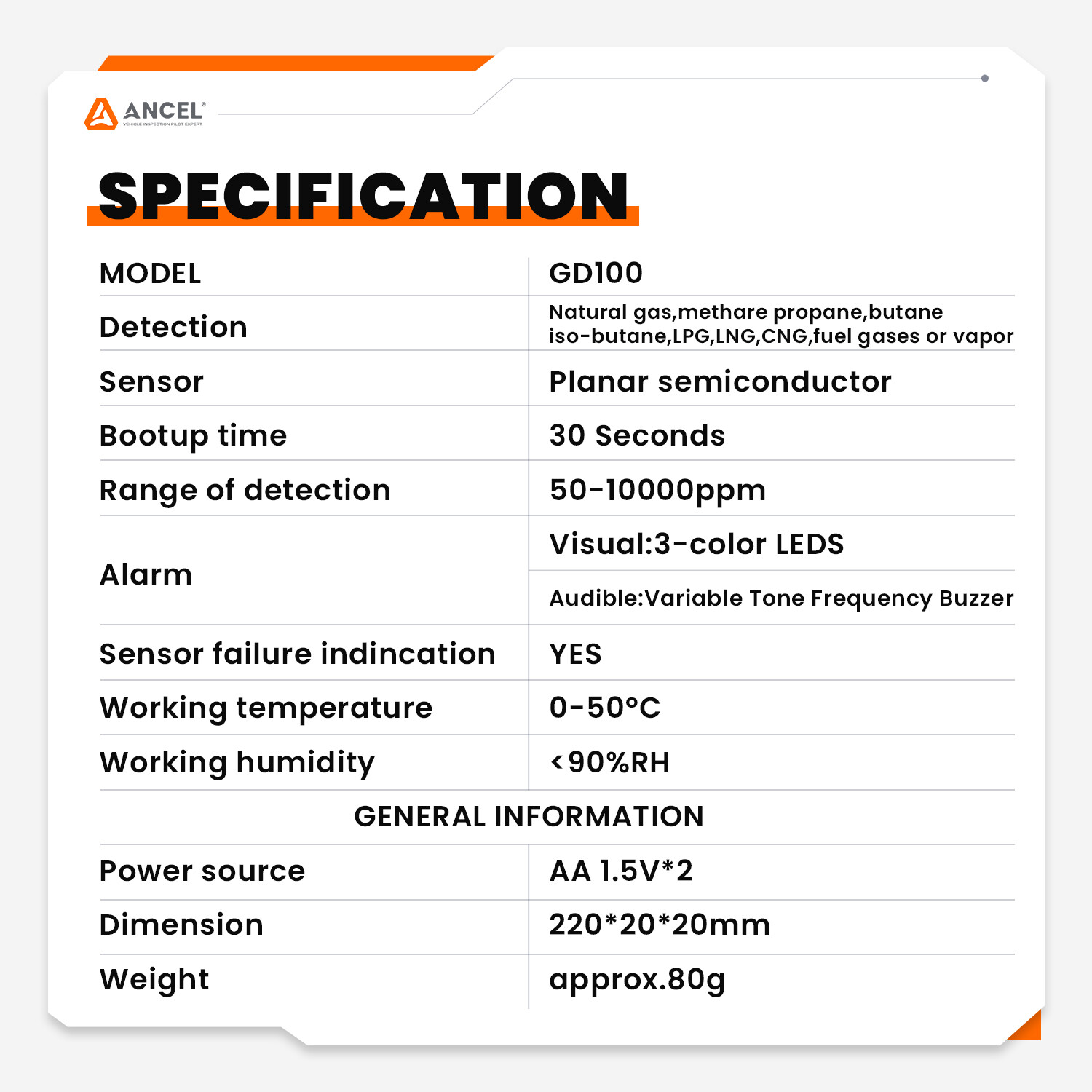 Gas Leak Detector Pen Locate Combustible Sources Car Gas Sniffer Test Tools