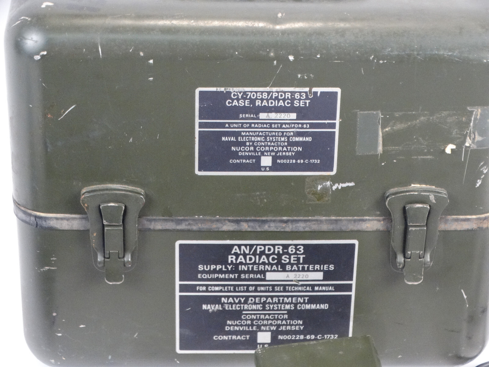 1969 Vietnam War US Navy AN/PDR-63 Radiac Set (NUCOR Corp) VINTAGE