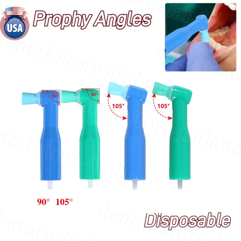 Dental Prophy Angles Brushes 90° 105° Rubber Teeth Whitening Polishing Cup Angle