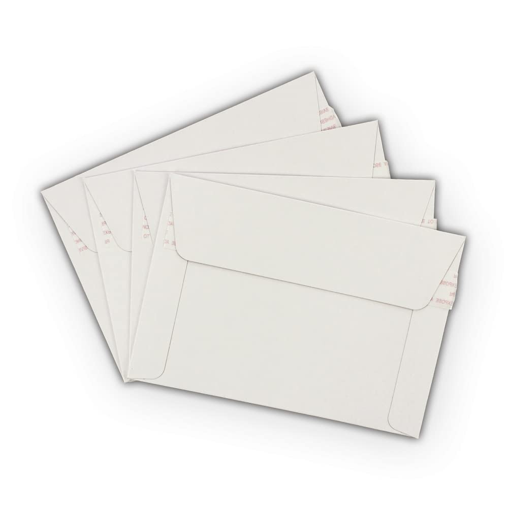 75 EcoSwift 6.5 x 4.5 Rigid Photo Mailers Stay Flats White Cardboard Self Seal E