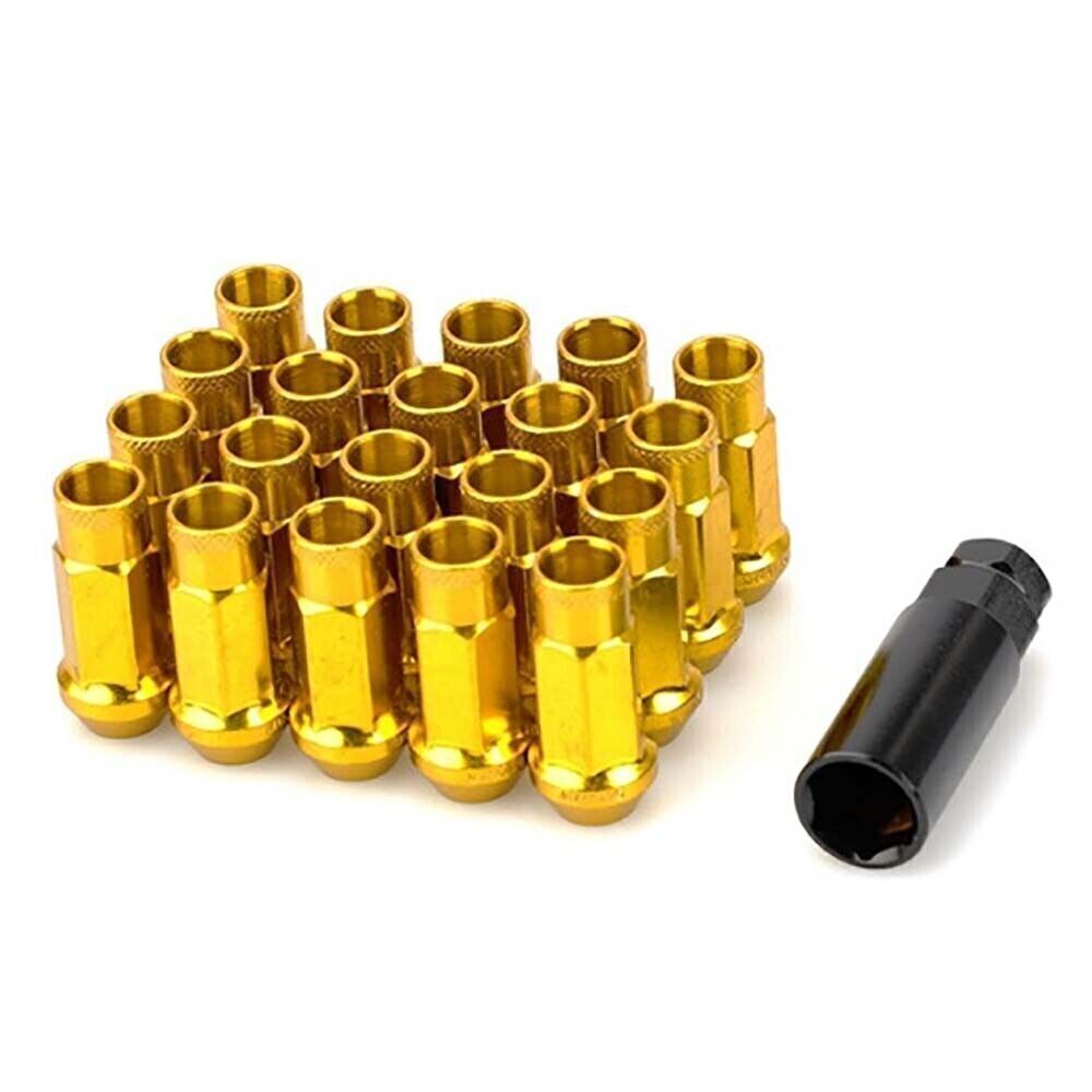 20PCS extended forged steel wheel tuner lug nuts open end light Wheel Nut Screw