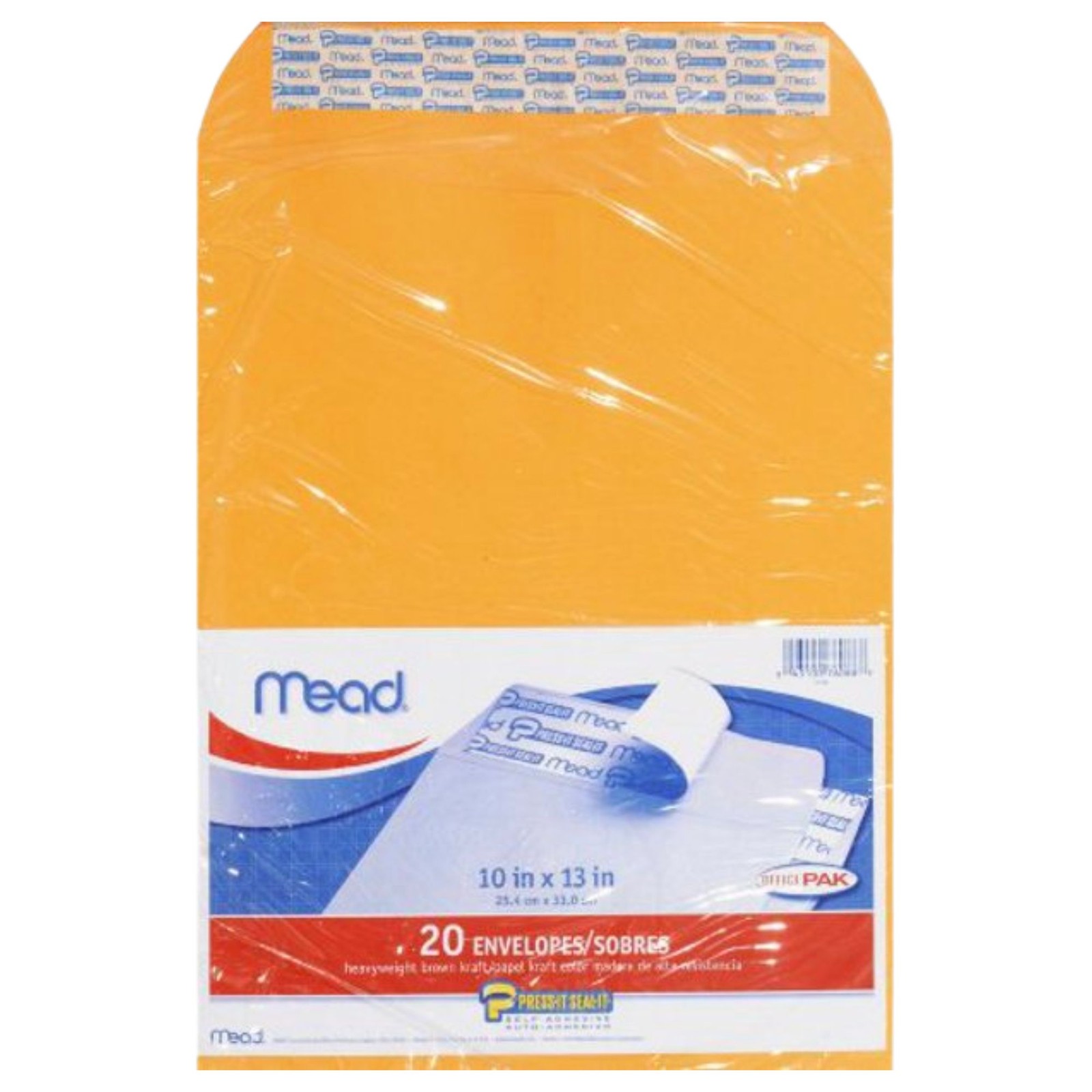 Mead Press-It Seal-It Mailing Envelopes: 10 in. x 13 in. (Brown) *20 count