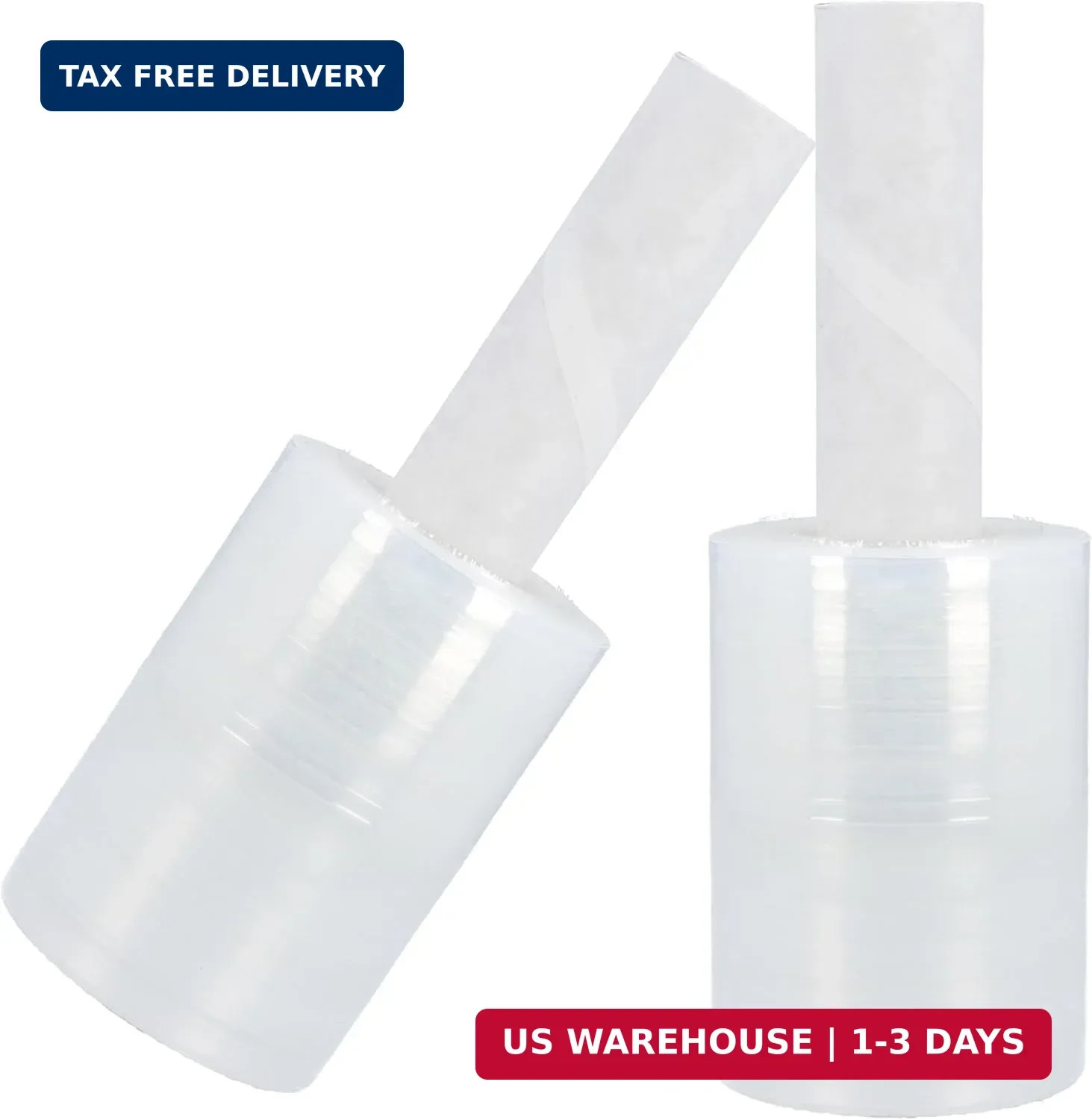 PSBM Mini Stretch Wrap with Extended Core Handles, 12 Rolls 5 Inch x 1000 Feet 8