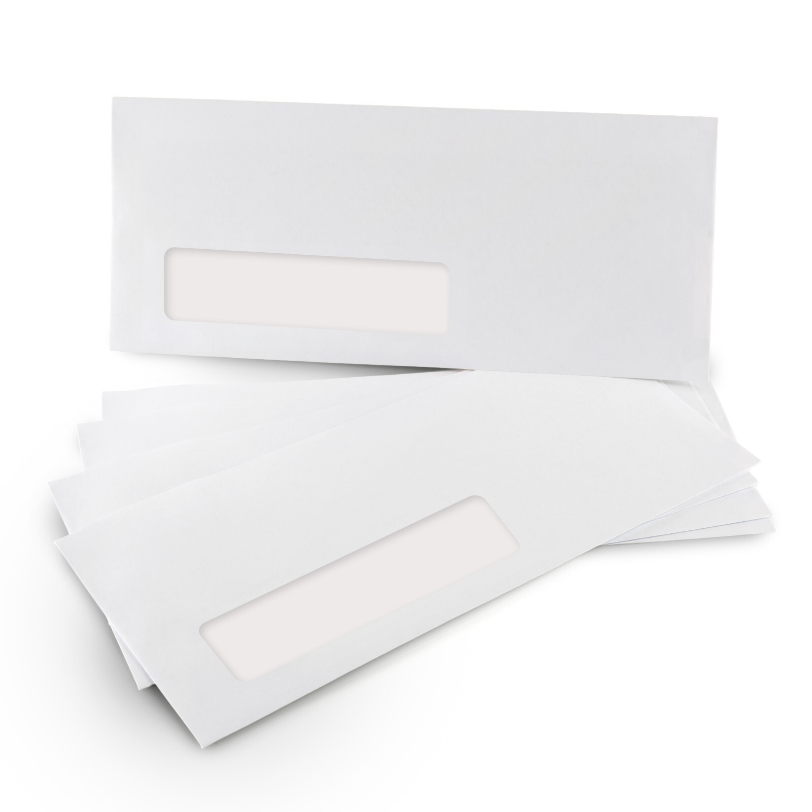 2500 #10 Single Left Window Envelopes, Gummed Closure – 2500 Count (35410-2500)