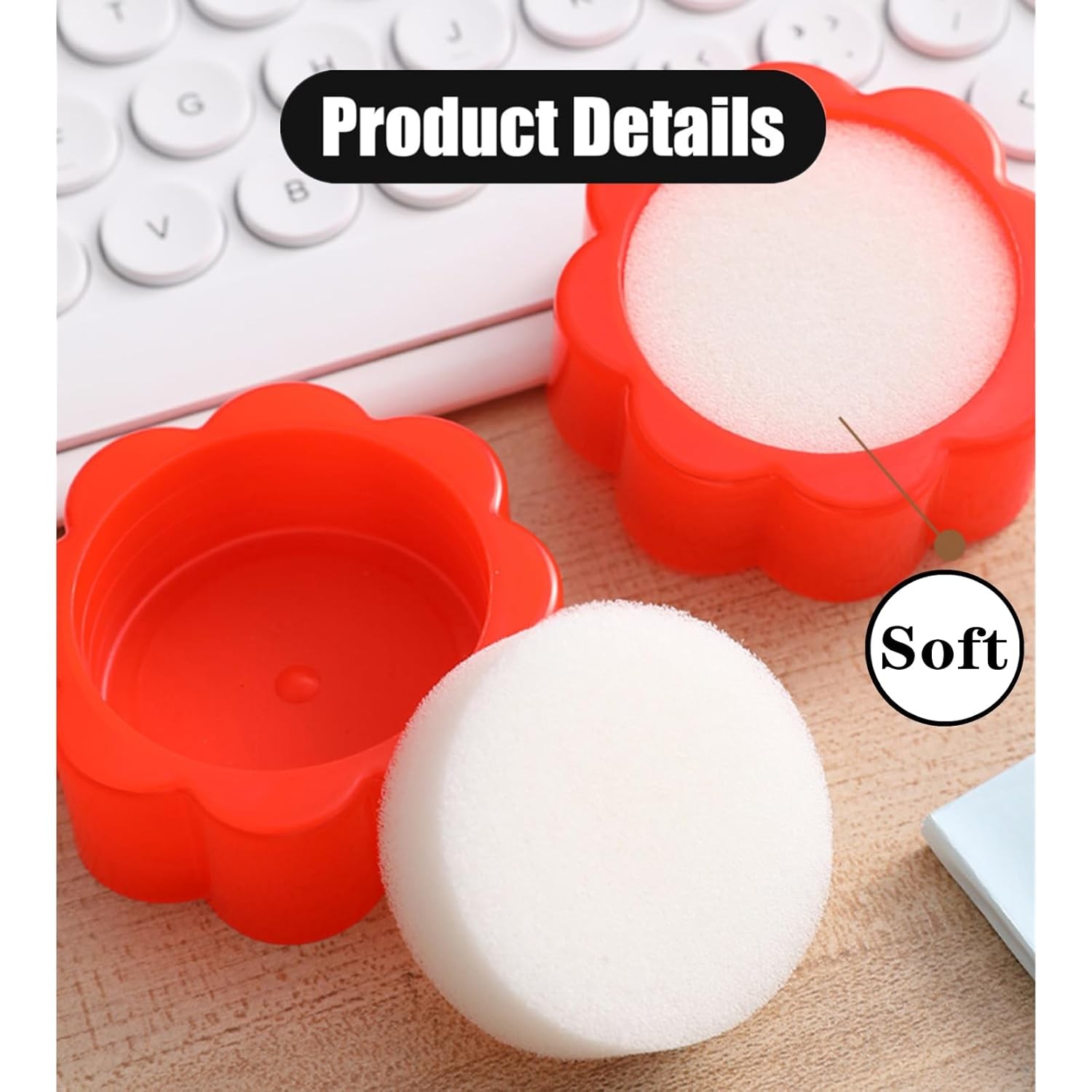 6 PCS Finger Moistener Sponge Fingertip Wet Sponge for Money Counting