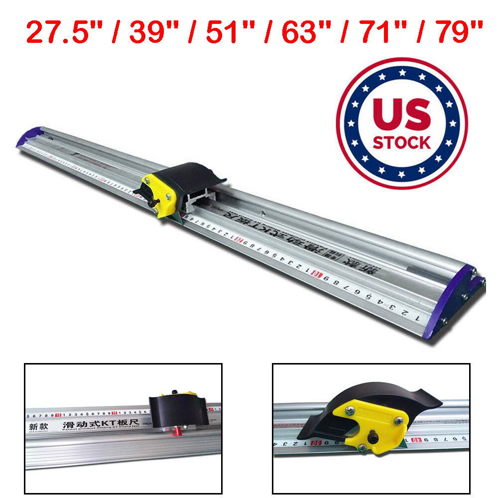 Manual Sliding KT Board Trimmer Cutting Ruler for Paper PVC PET Film Cutting