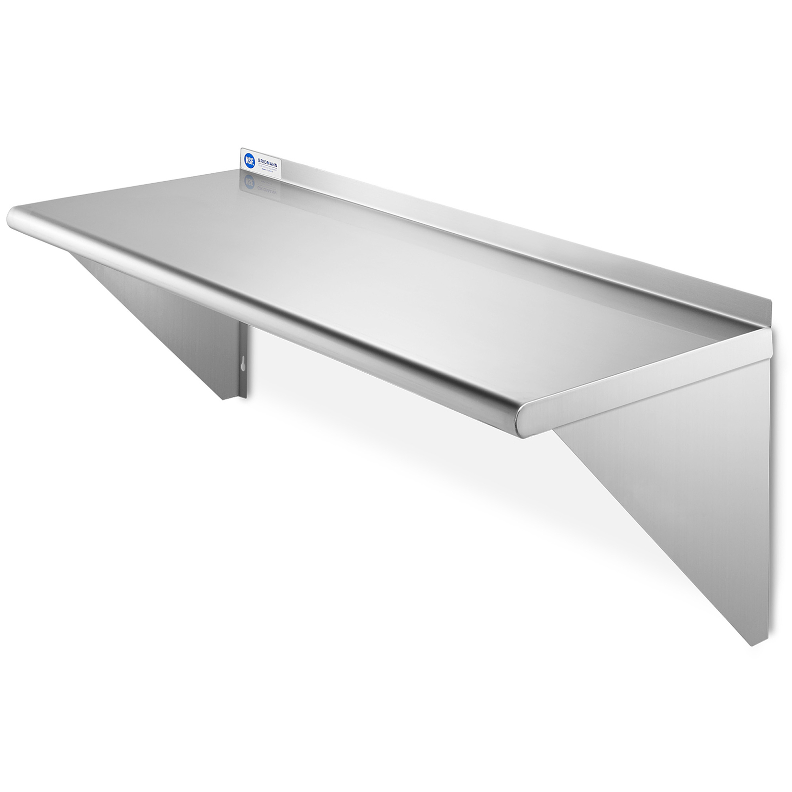 NSF Stainless Steel 18×48 Wall Shelf 16GA Commercial Kitchen Restaurant Shelving