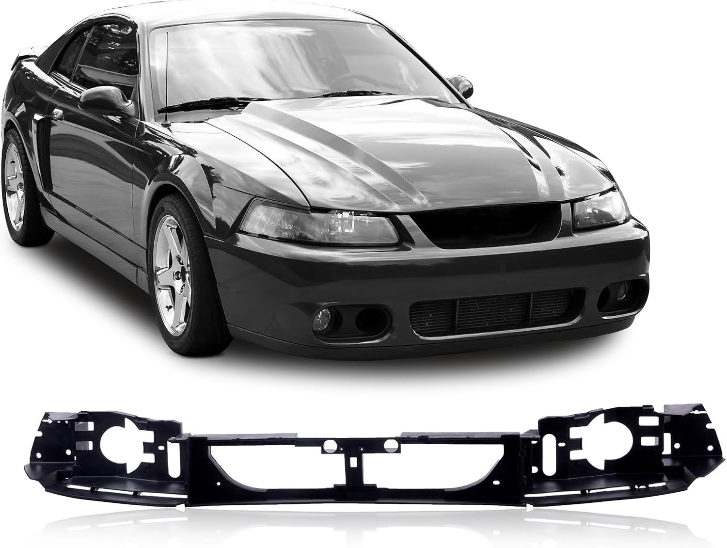 New Front Head Lamp Mounting Panel Compatible with 1999-2004 FORD Mustang Fits