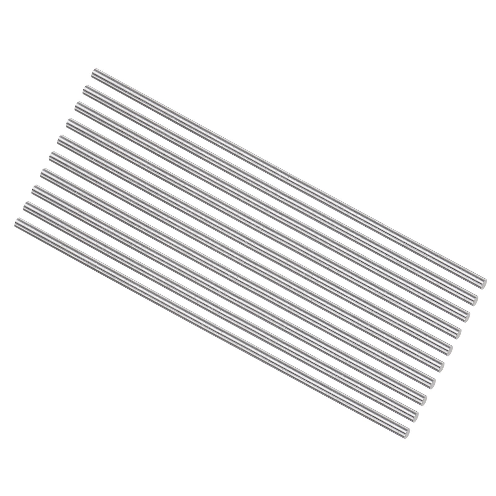 Round Metal Rods 3mm x 150mm High Speed Steel (HSS) Lathe Bar Stock 10 Pcs