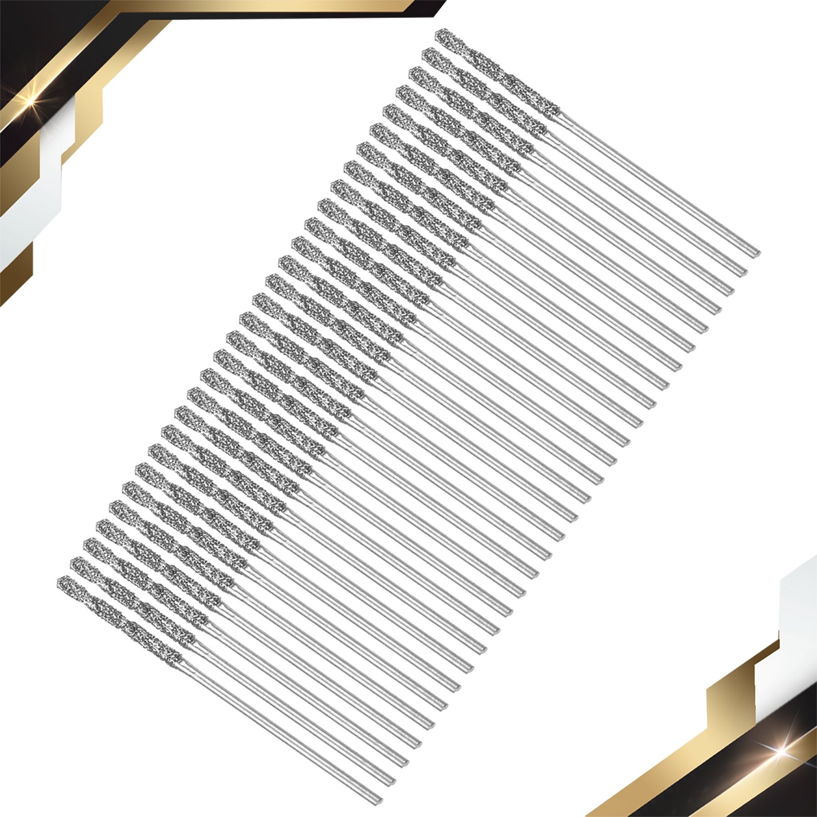 30Set 1mm Metric Diamond Coated Twist Drill Bits High Speed Steel