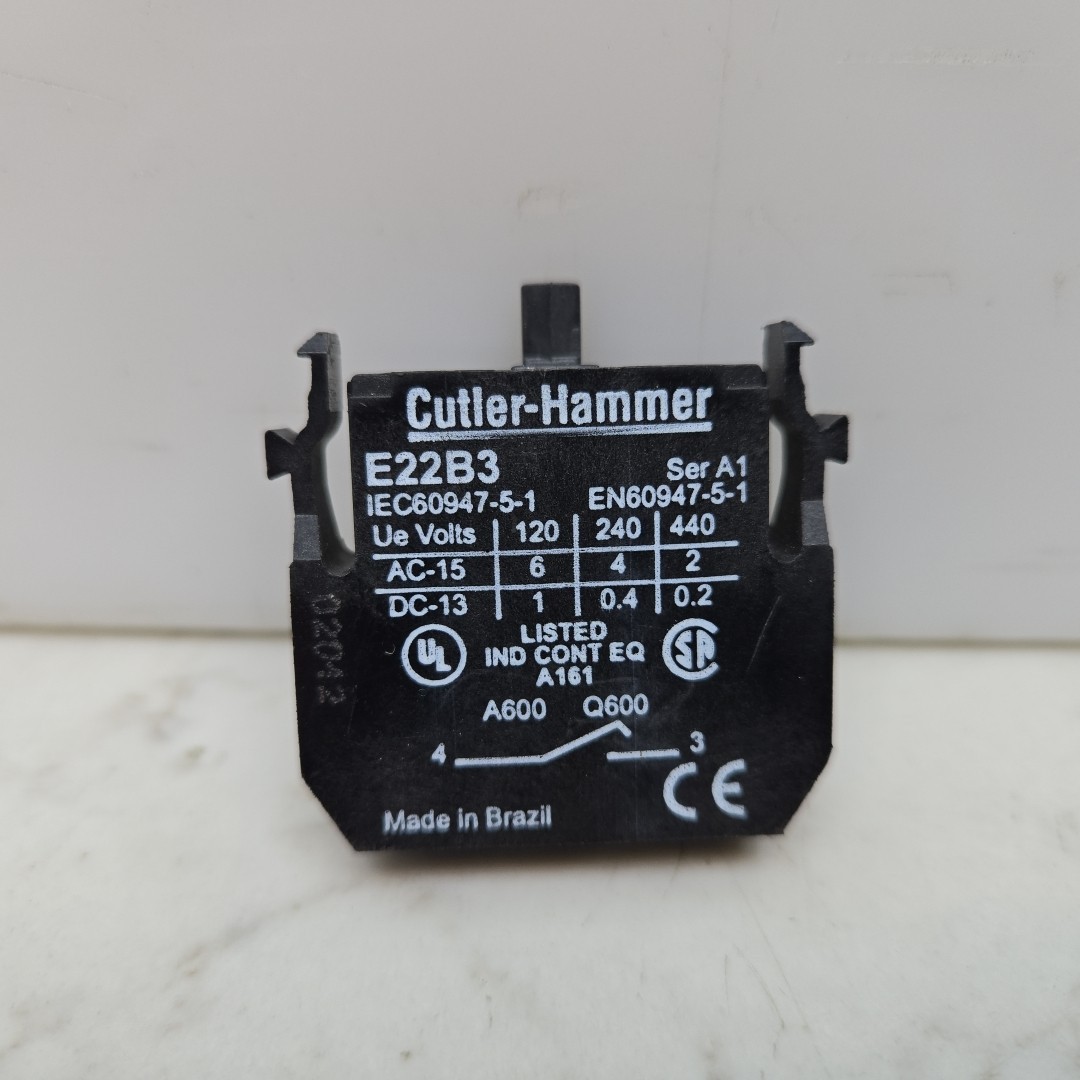 2 Pack Cutler-Hammer E22B3 Contact Block 1 N/O Contact Early Make New Lot of 2