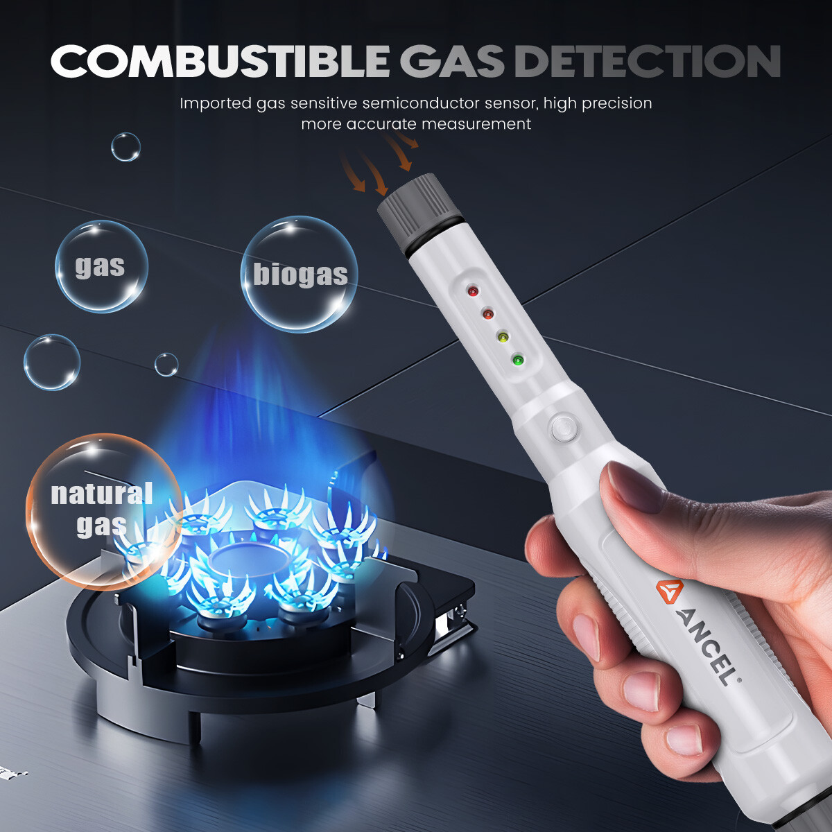 Gas Leak Detector Pen Locate Combustible Sources Car Gas Sniffer Test Tools