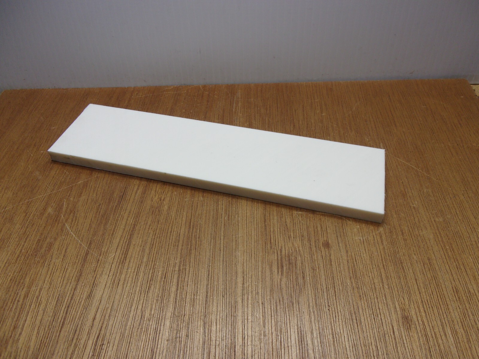 3/8″ X 2-1/2″ X 10″ UHMW Tivar Polyethylene Plastic Flat Bar Plate Stock White