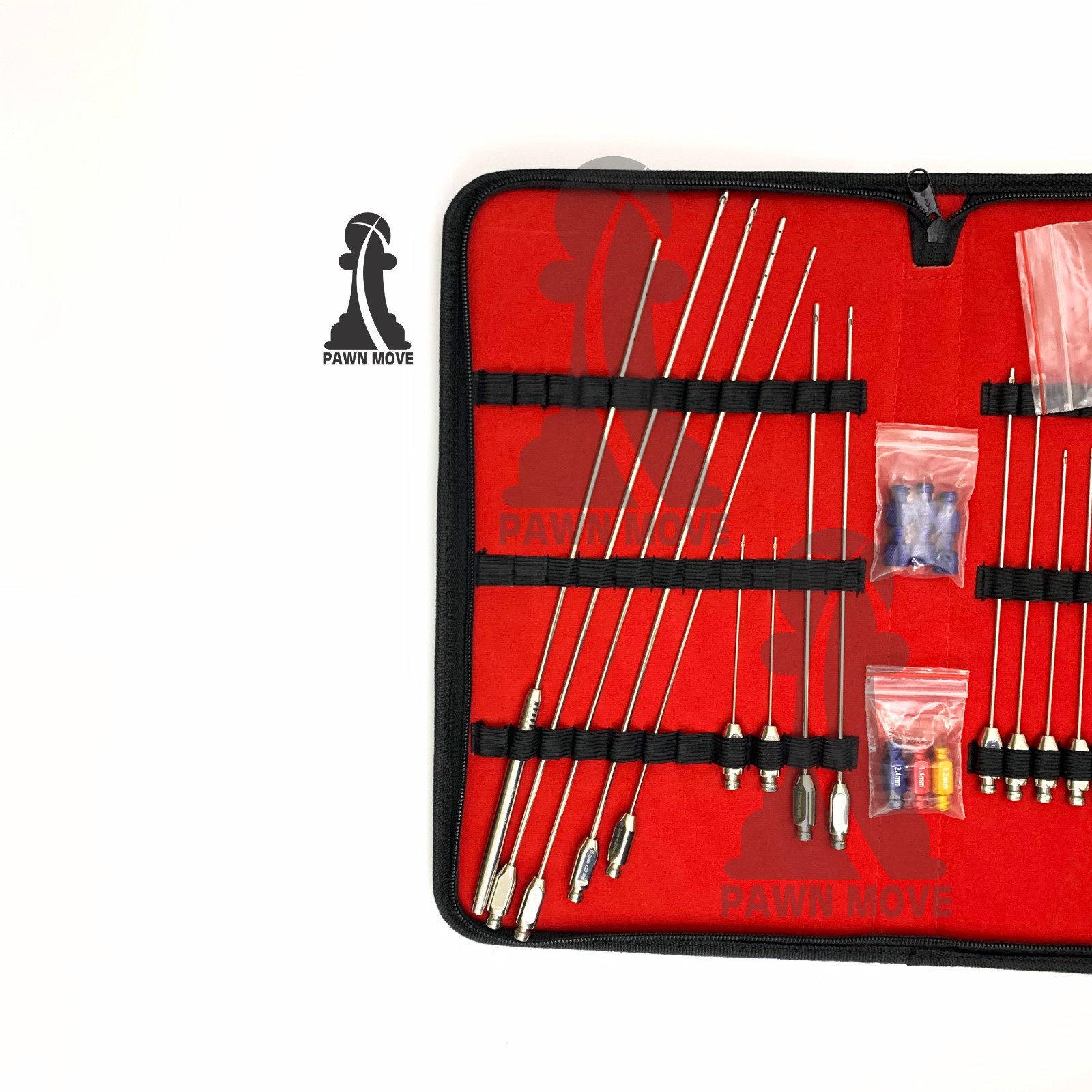 Facial Fat Grafting Cannula Set 27 Pieces Liposuction Fat Transfer Luer Lock Kit