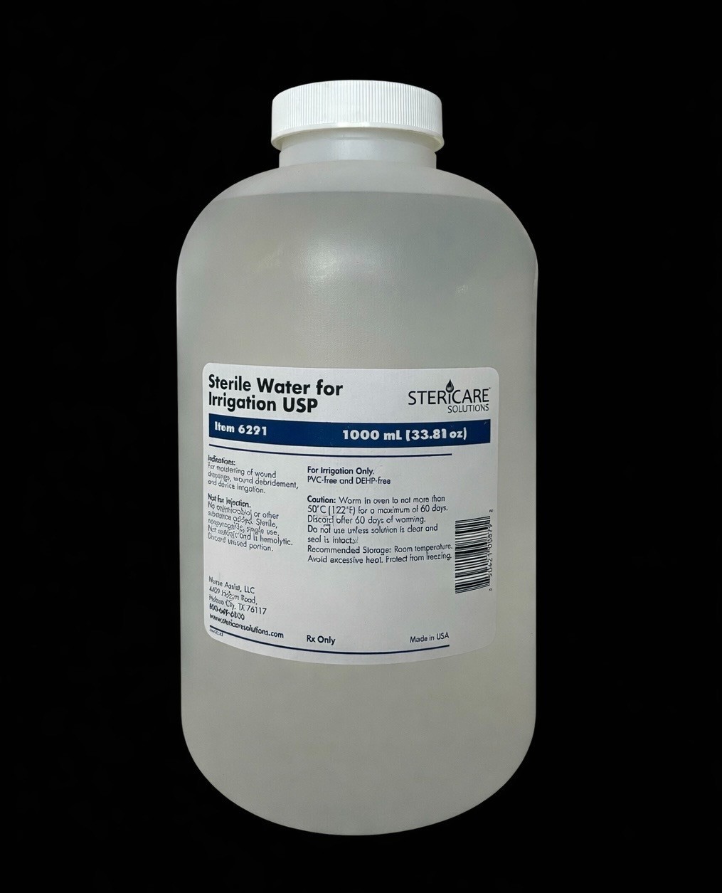 6 pack Stericare Sterile water for irrigation 1000ml