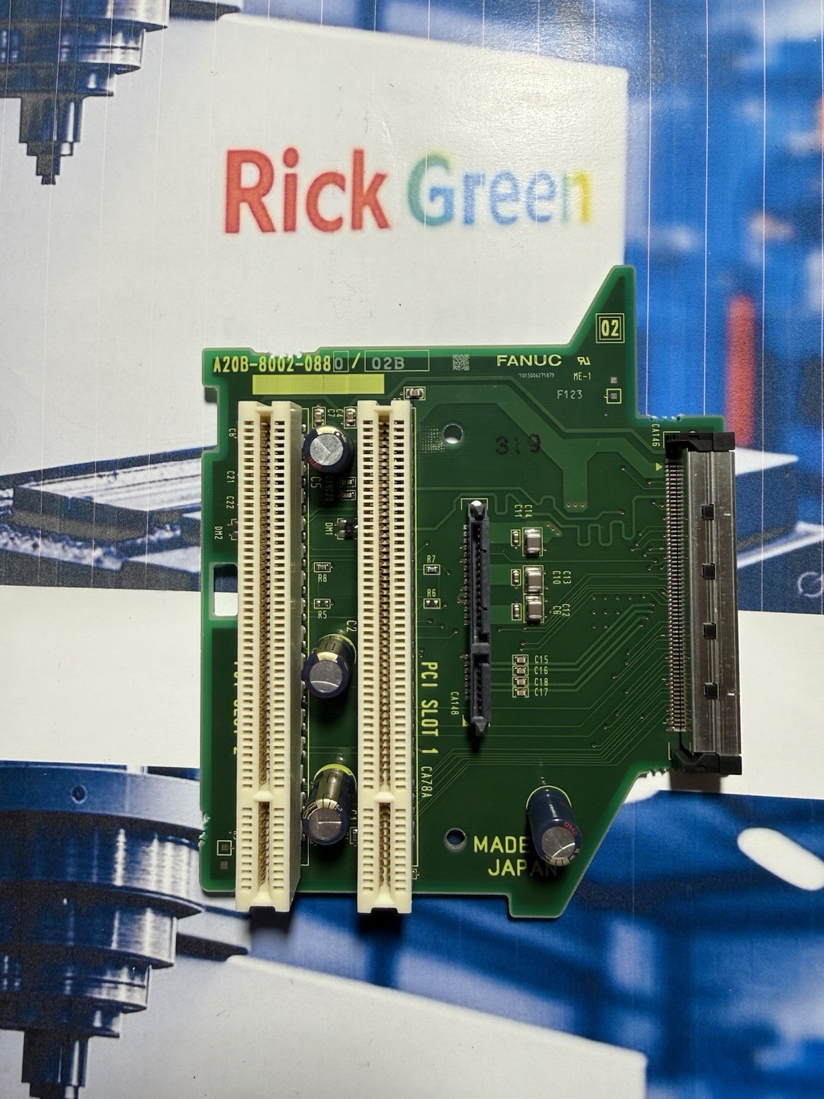 FANUC 2 Slot backplane A20B-8002-0880 US NDA Available 30 Days Free Return