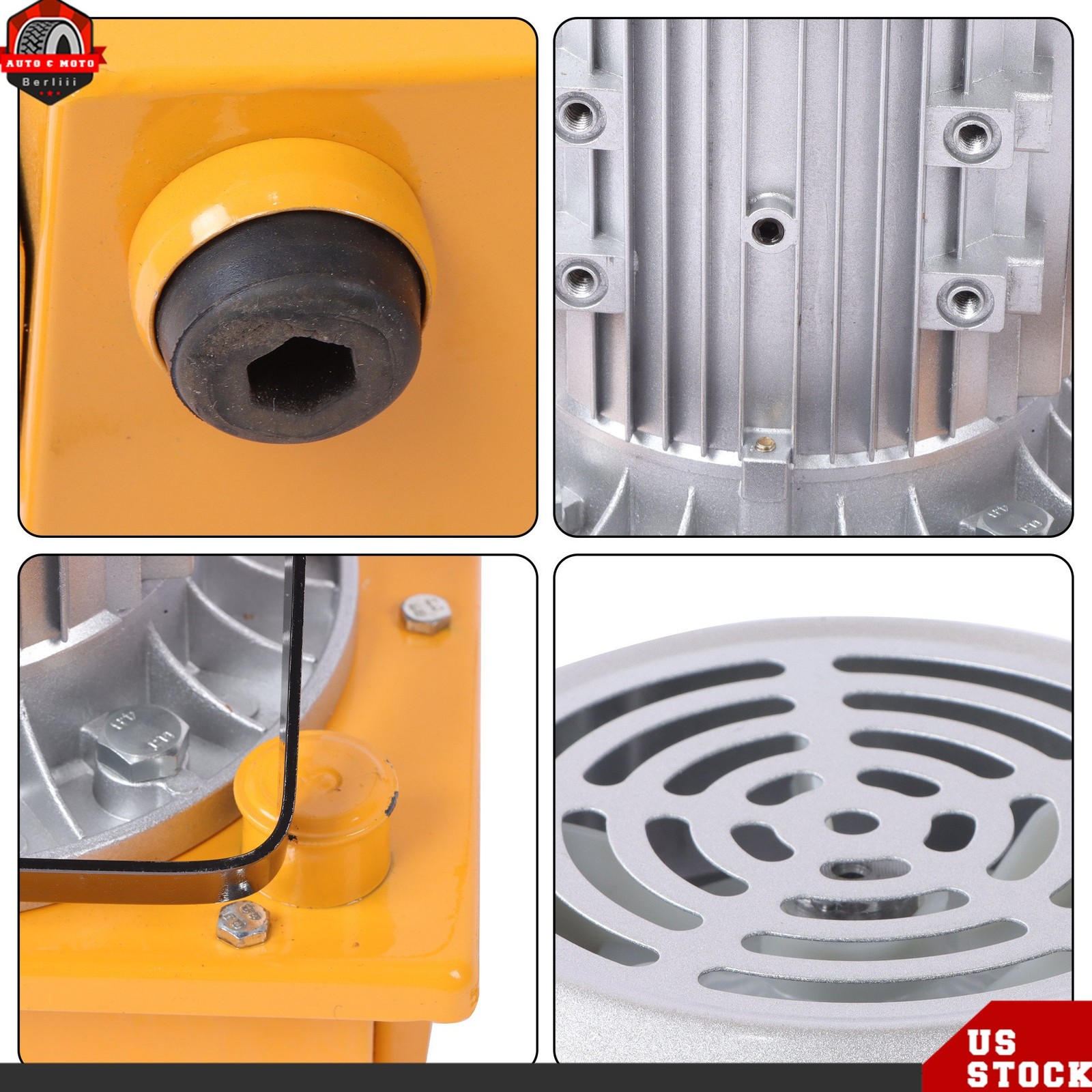 750W Electric Hydraulic Pump 10000 PSI 110V 60Hz 8L Capacity, Single Acting