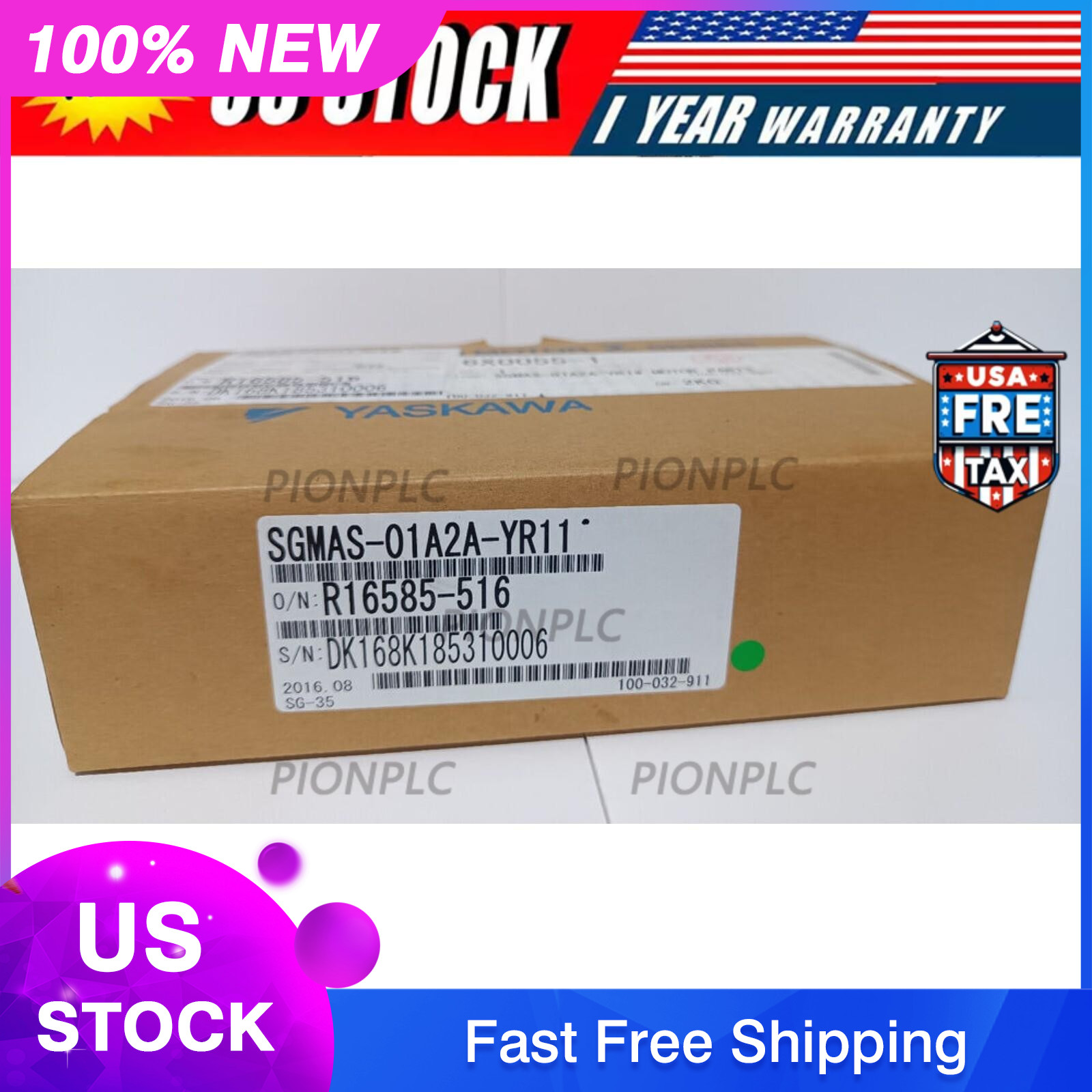 Yaskawa SGMAS-01A2A-YR11 AC Servo Motor