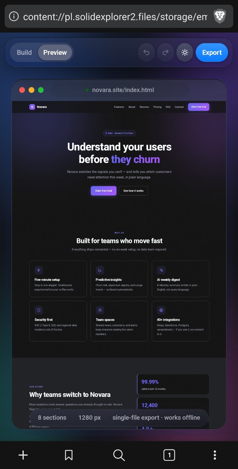 [HTML] Professional Website Editor & Builder | Works Fully OFFLINE!