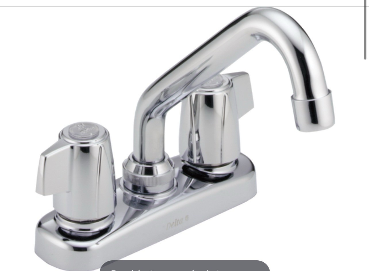 NEW Delta 2133 LF 2 Handle Laundry Faucet With Stream Straightener