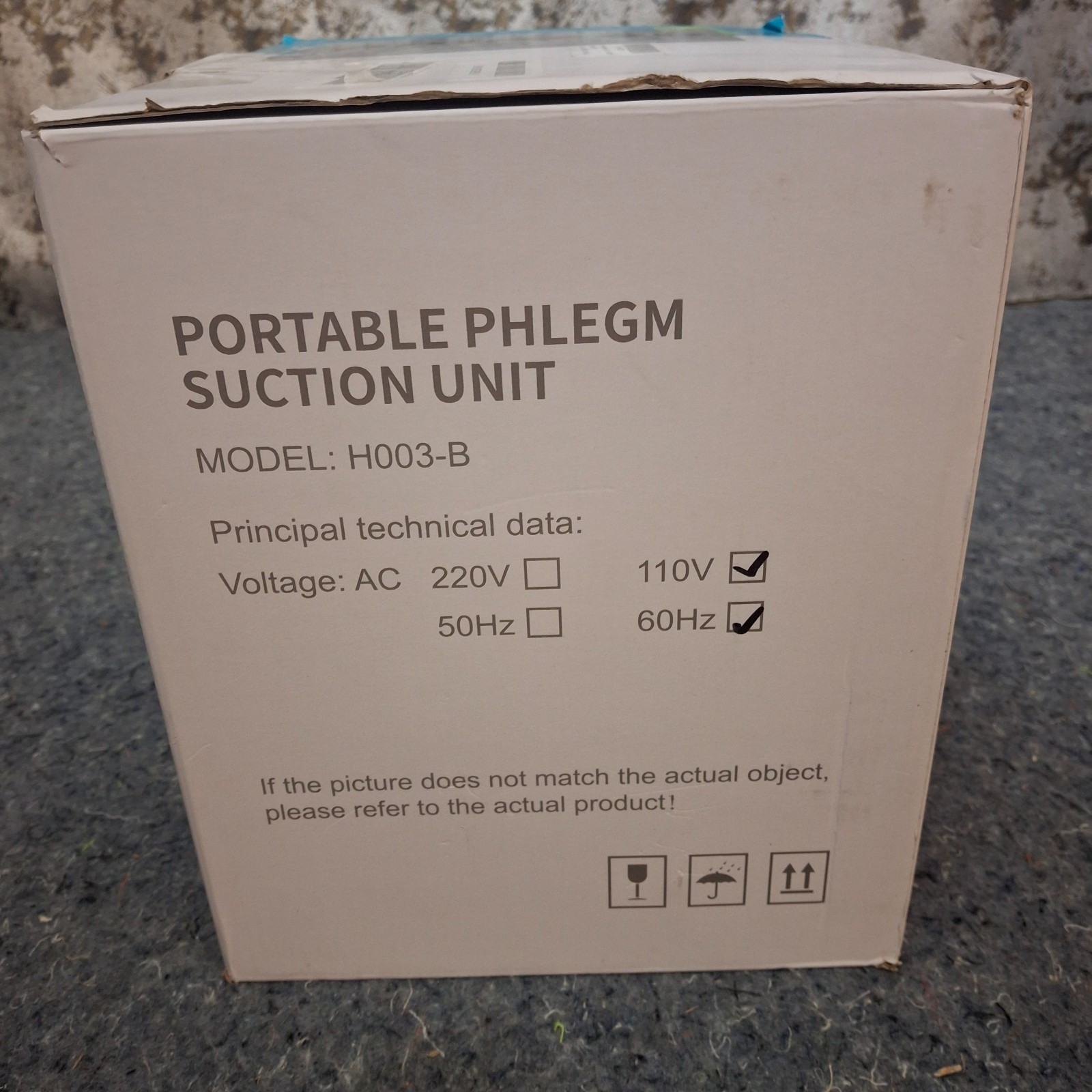 Portable Veterinary Phlegm Suction Unit Machine H003-B White