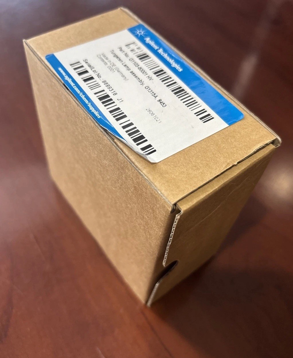 AGILENT Tungsten Lamp Assembly PN:G1103-60001 For G1315A, 8453 Pre owned