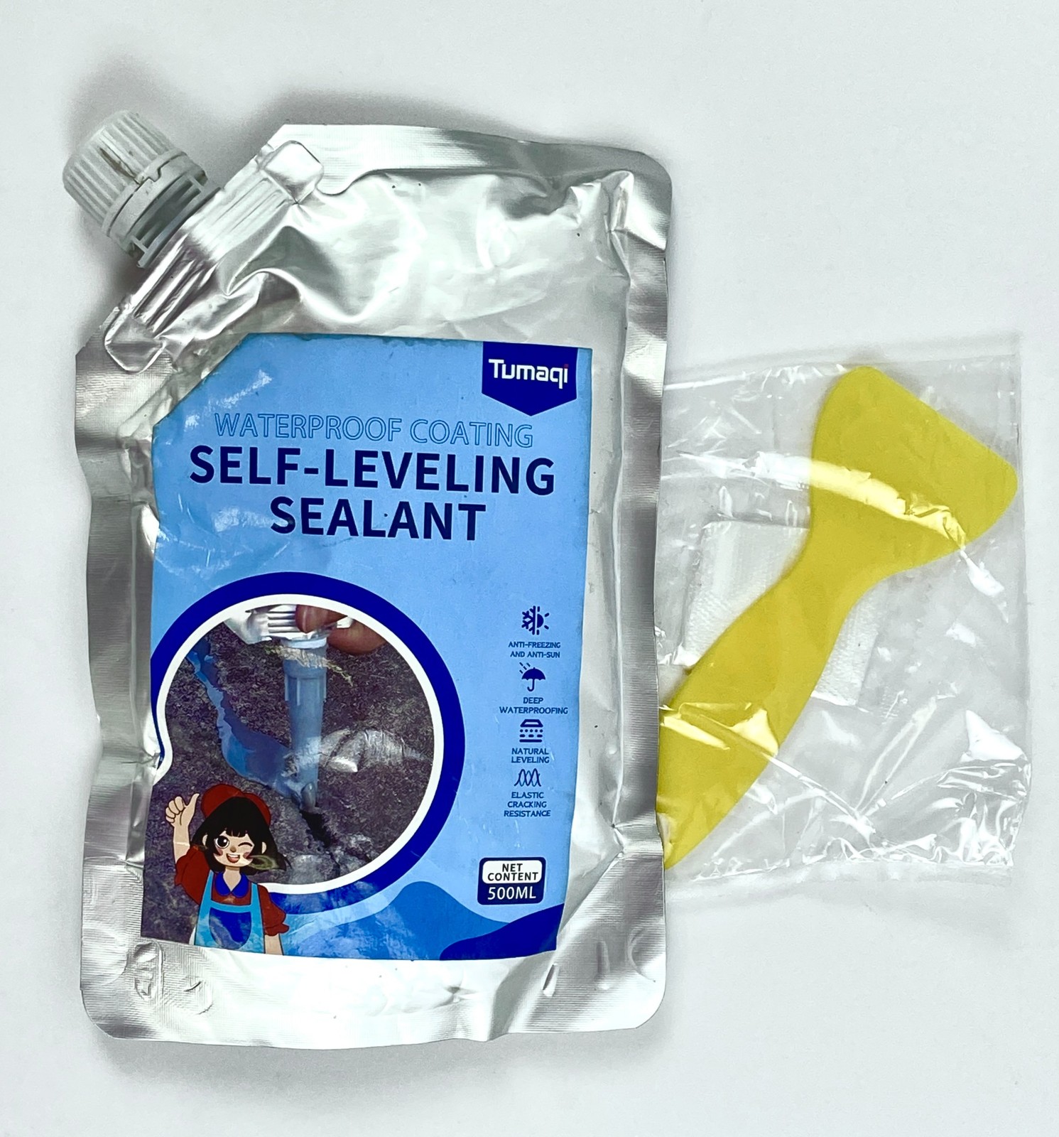 Self-Leveling Sealant 500ml Waterproof Coating High Strength Durable